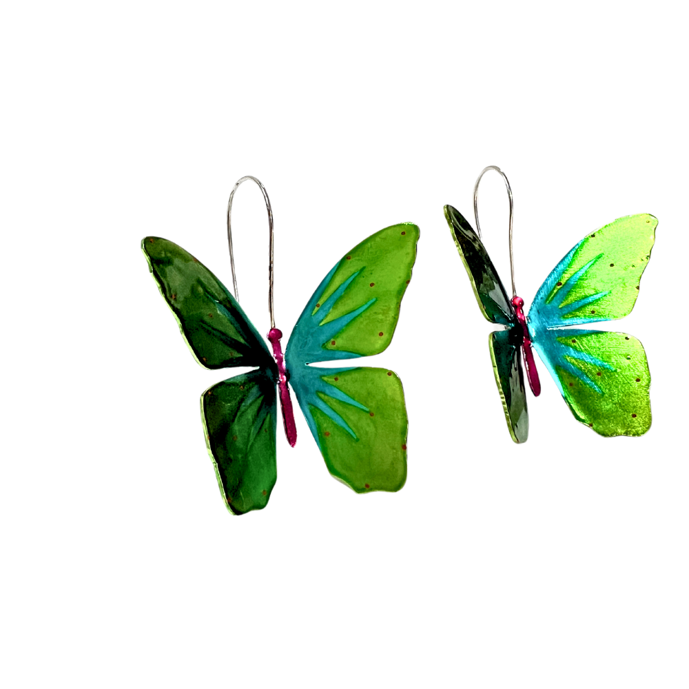 Pendientes Mariposas Verdes