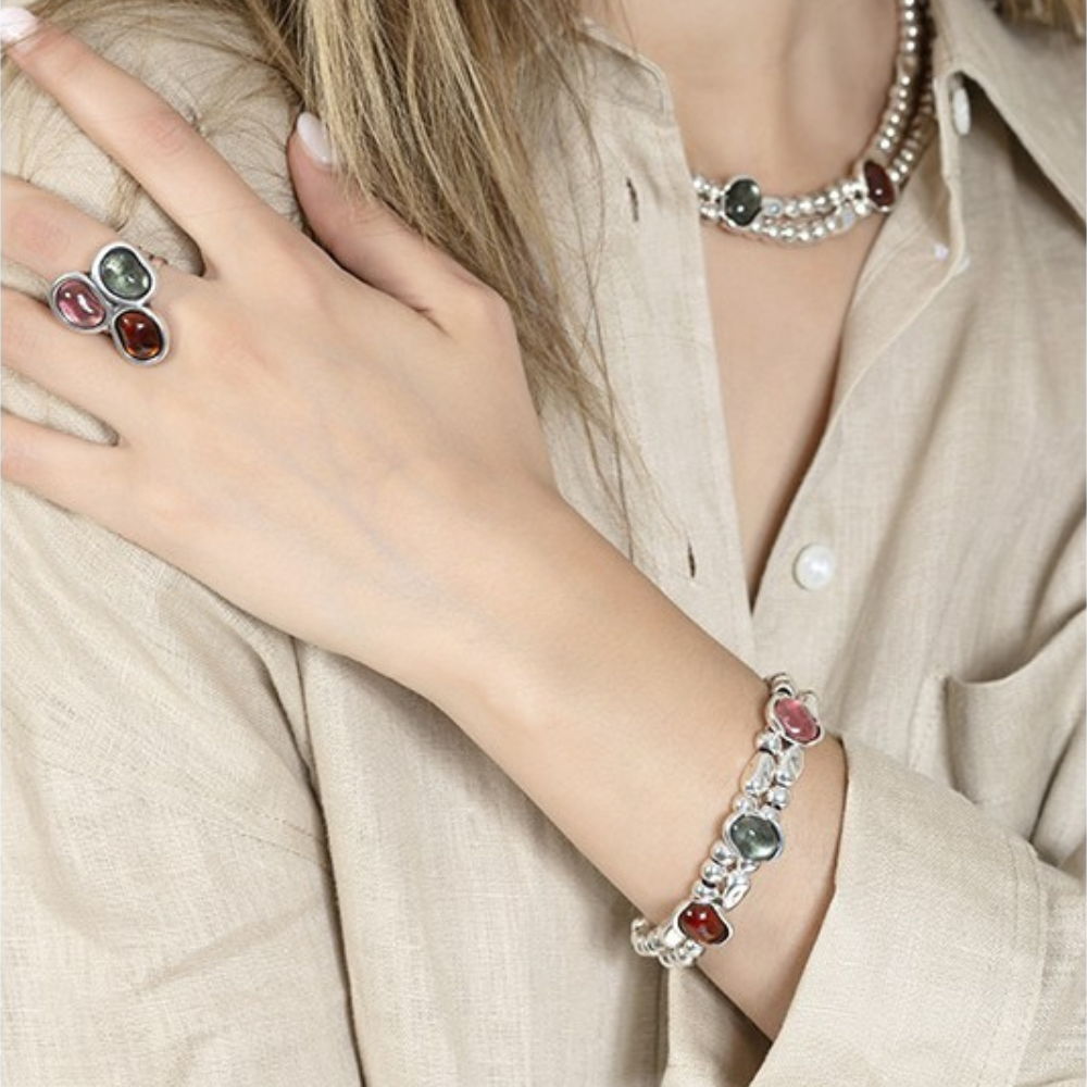 Pulsera Malva Turquesa