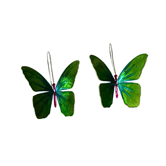Pendientes Mariposas Verdes
