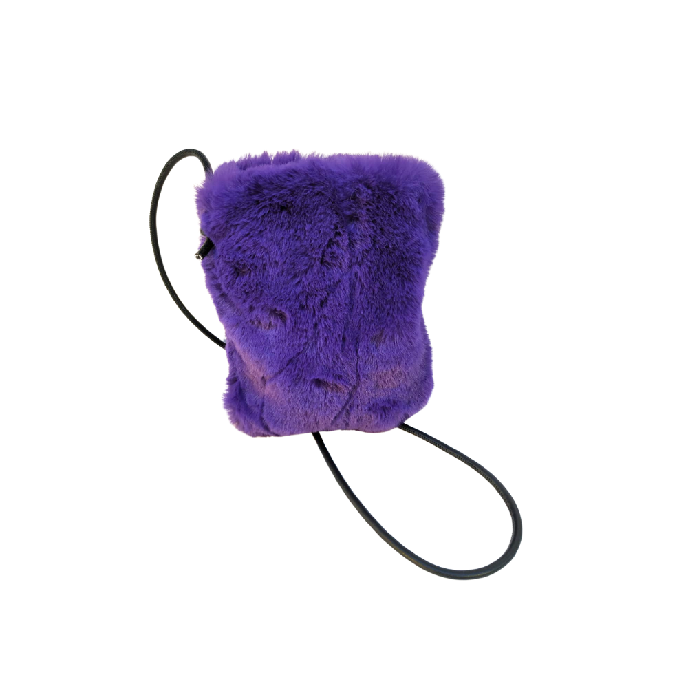 Bolso Bandolera Pelo Morado