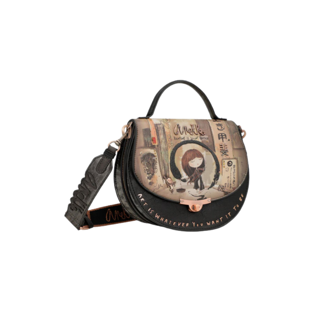 Bolso Ovalado con Solapa Shōen
