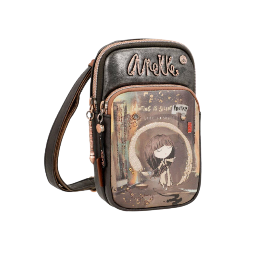 Mini Bandolera Triple Compartimento