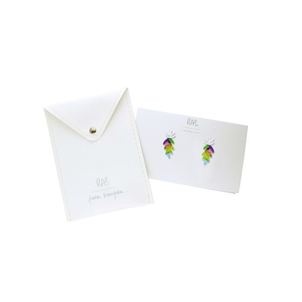 Pendientes Lucía Pequeño Plata y Color