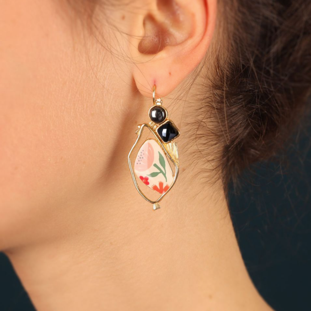 Pendientes Gallina Oro Fantasía