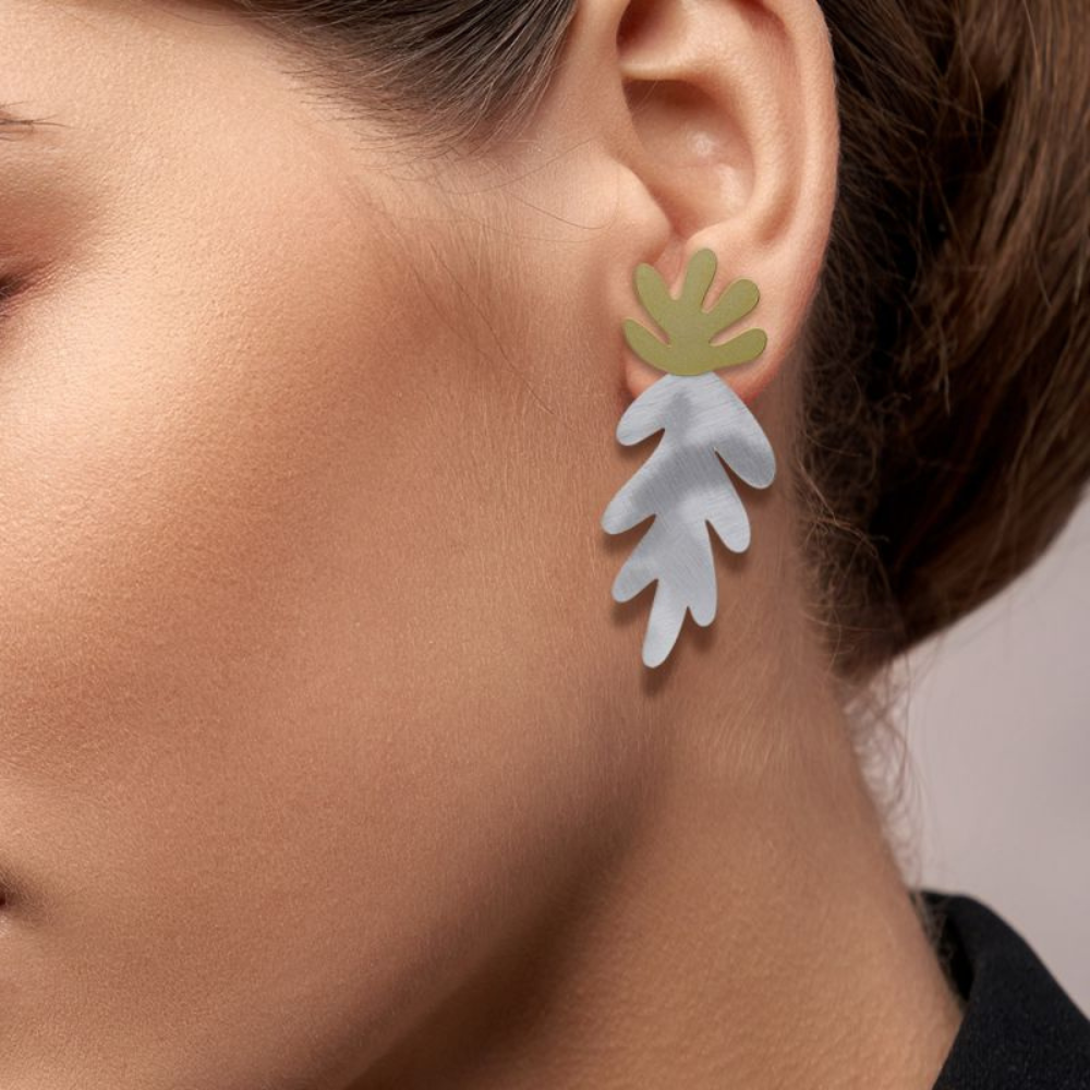 Pendientes Lucía Grandes Oro y Plata