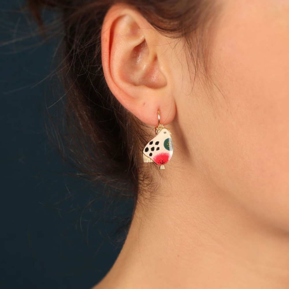 Pendientes Gallinas Colgantes Fantasía
