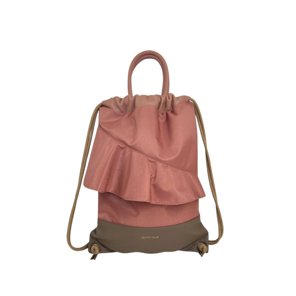 Bolso Mochila Zahora Topo Rosa