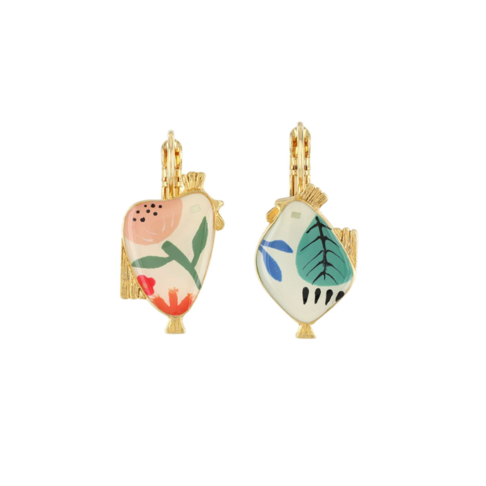 Pendientes Gallinas Paulette Fantasía