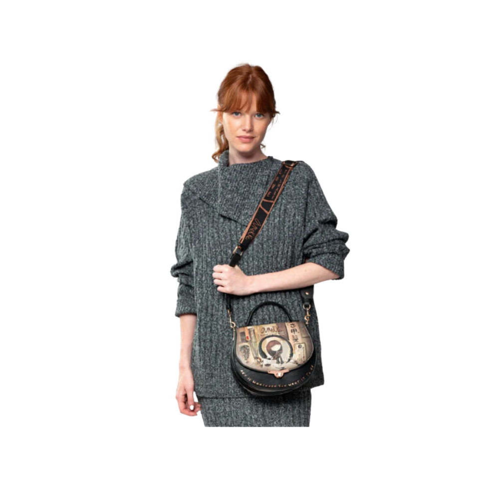 Bolso Ovalado con Solapa Shōen