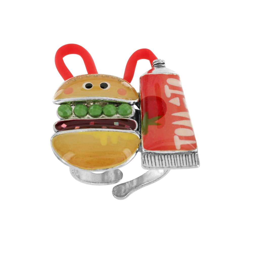 Anillo Hamburguesa Ketchup
