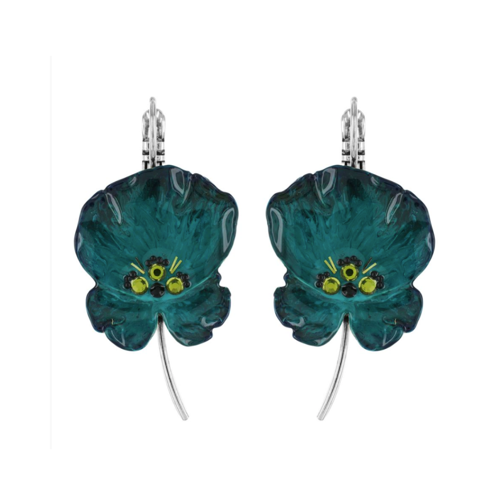 Pendientes Amapolas Verdes