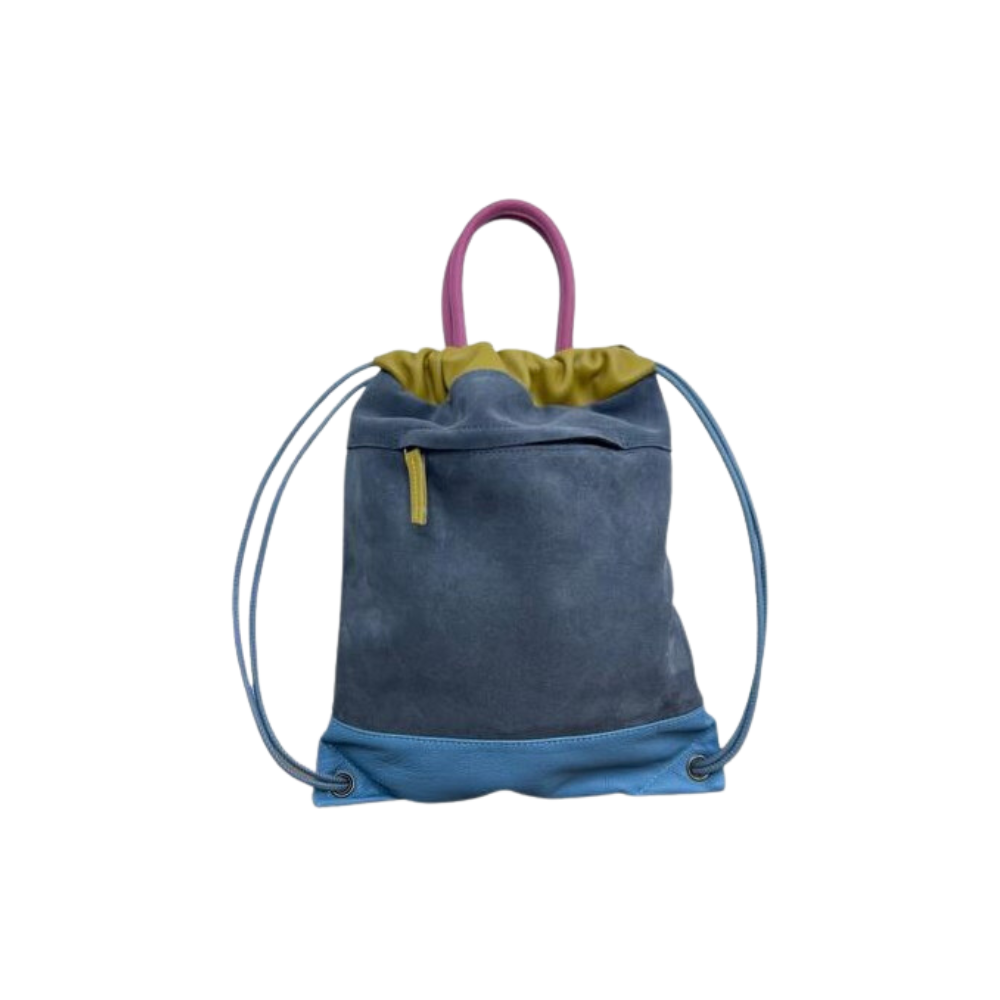 Bolso Mochila Tachuelas Mini Plomo