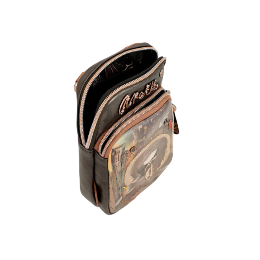 Mini Bandolera Triple Compartimento