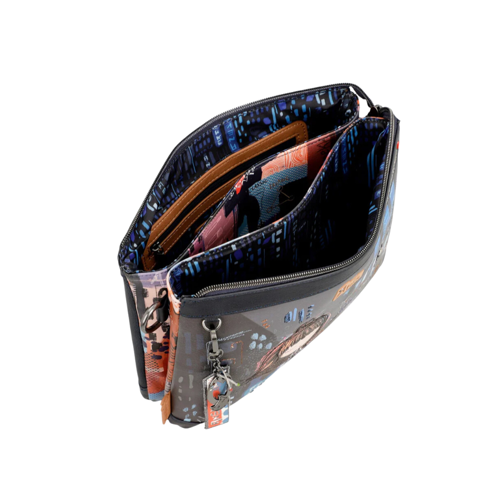 Bandolera Dos Compartimentos Comtemporary