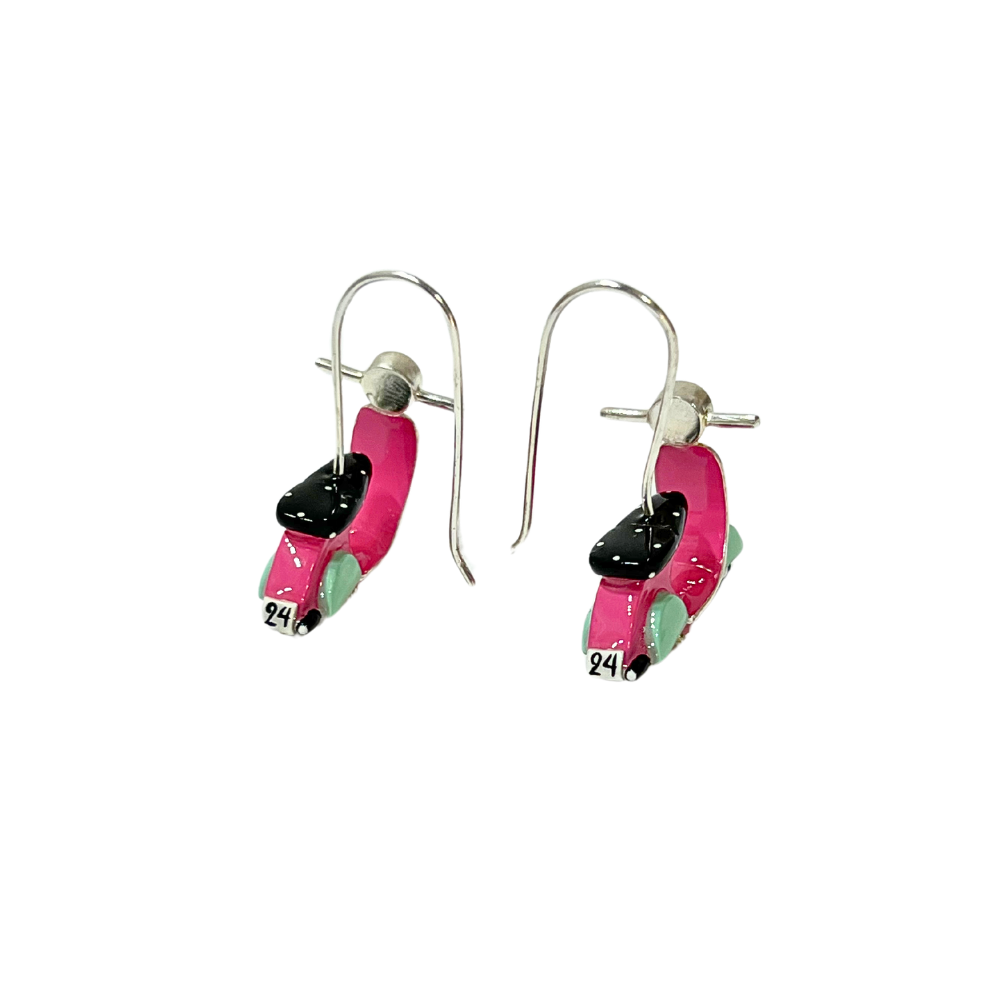 Pendientes Vespa Rosa