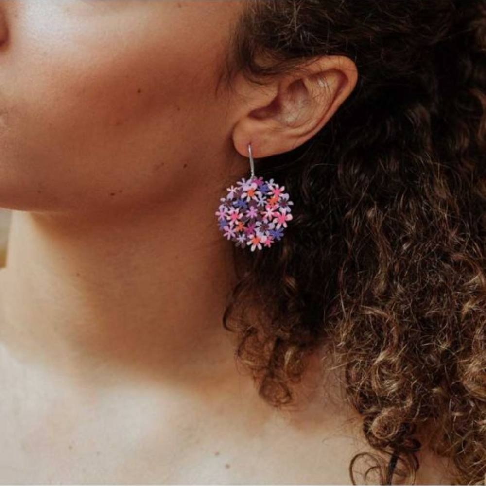 Pendientes Bouquet en Plata Pequeños