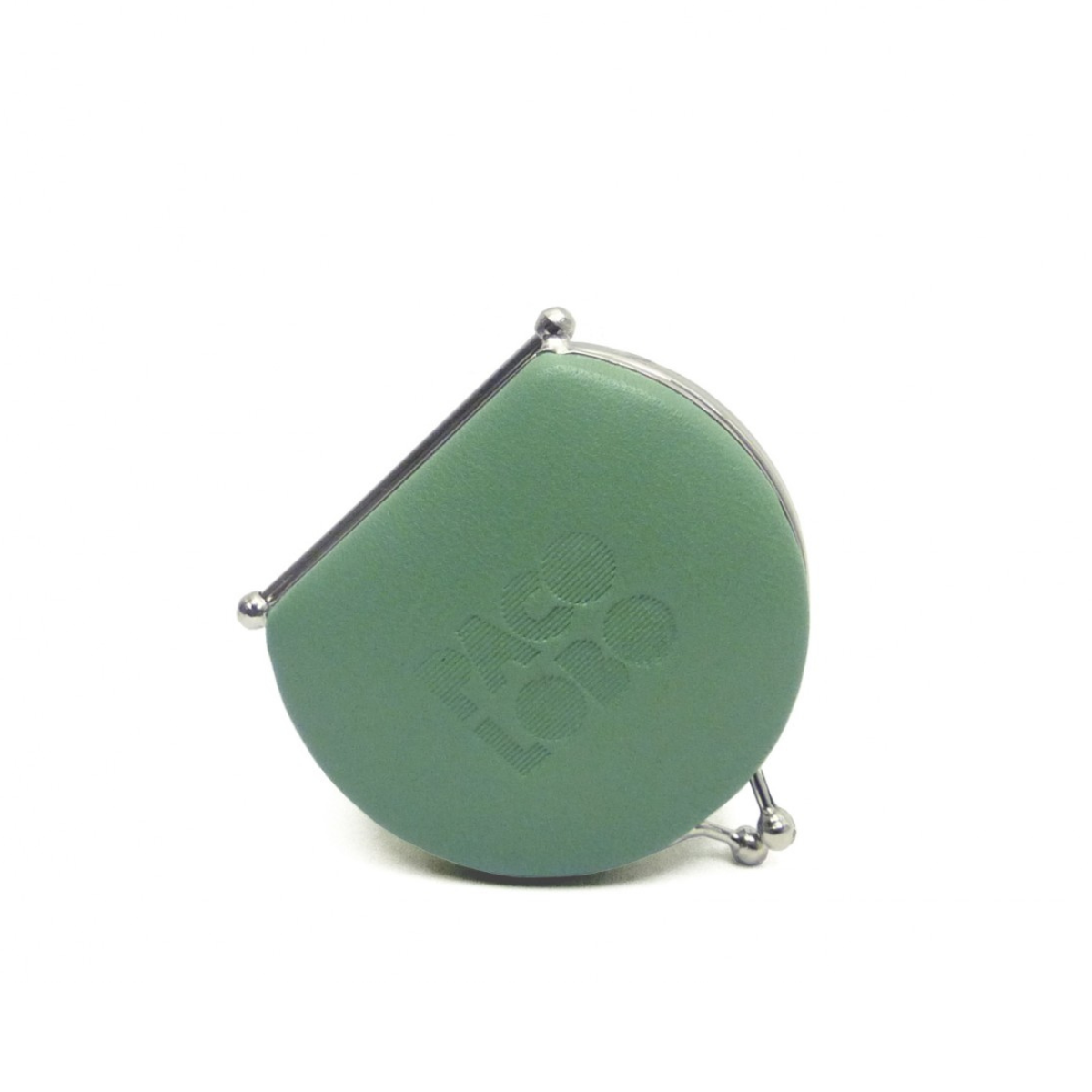 Monedero Plegable de Piel Verde