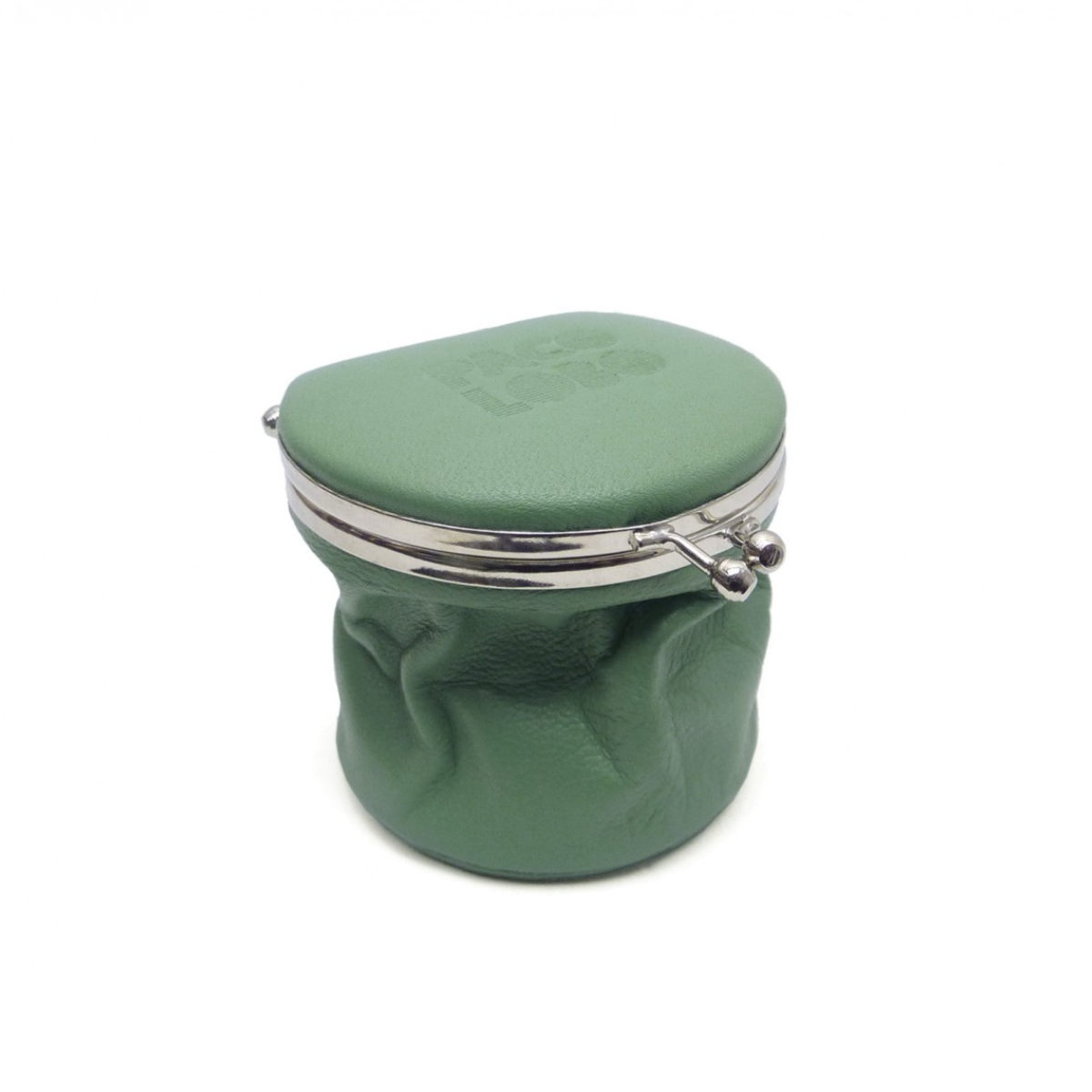 Monedero Plegable de Piel Verde