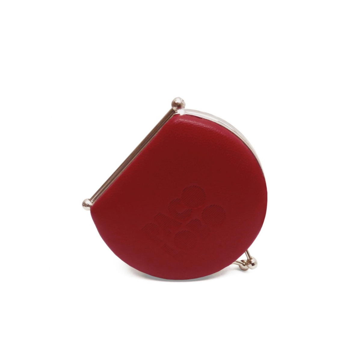 Monedero Plegable de Piel Rojo