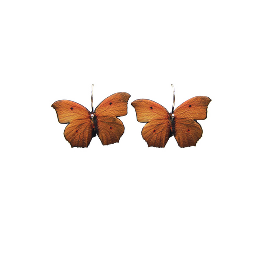 Pendientes Cortos Mariposa Naranja