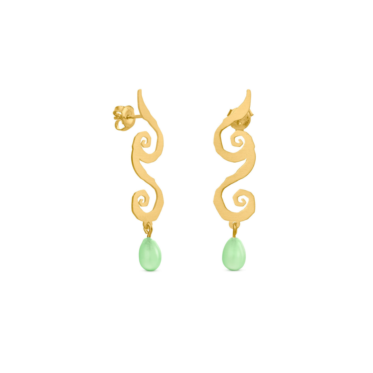 Pendientes Dorados Mar