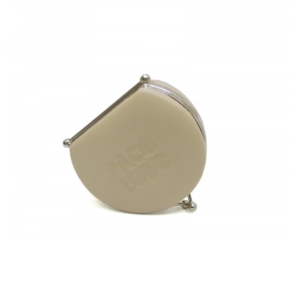 Monedero Plegable de Piel Beis